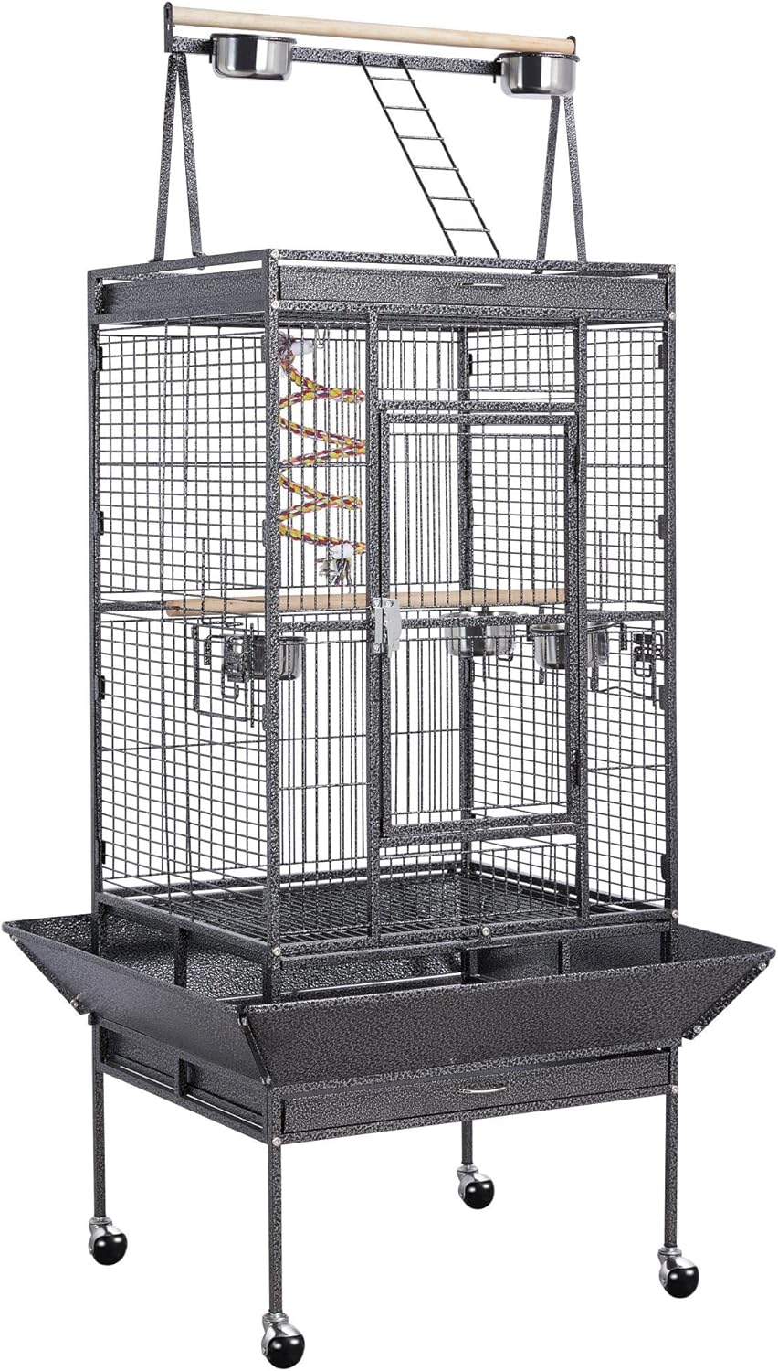 Yaheetech 68-inch Rolling Play Top Large Parrot Bird Cage Review