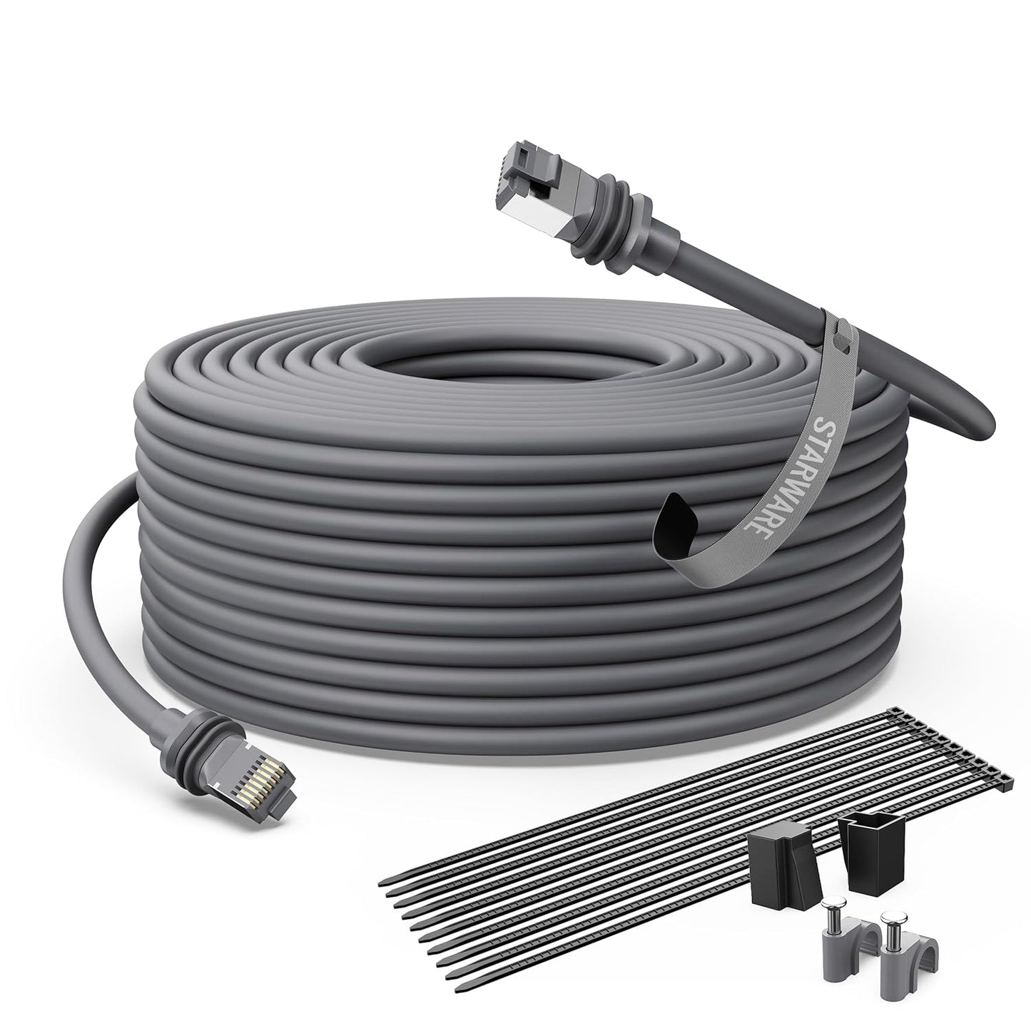 STARWARE 150FT Waterproof Outdoor Ethernet Cable