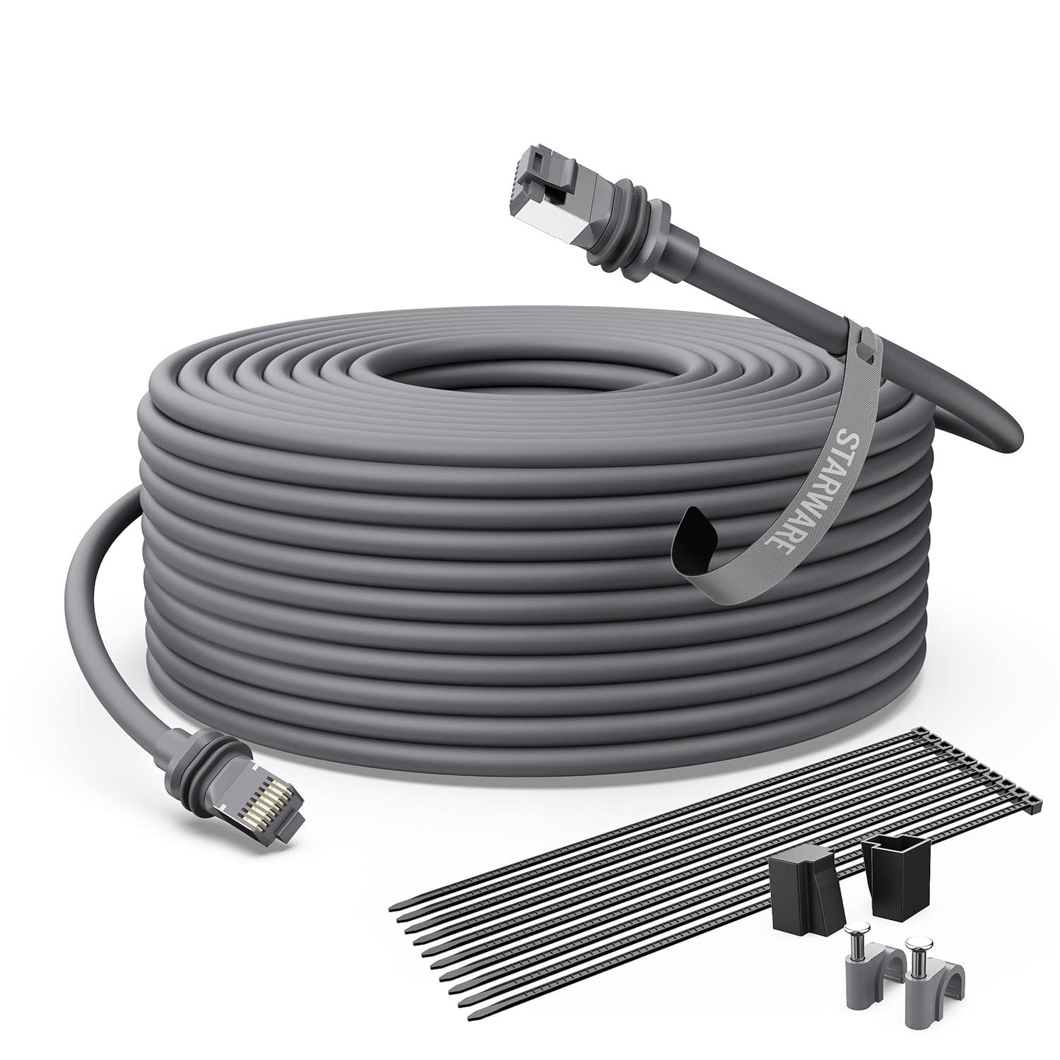 STARWARE 150FT Waterproof Outdoor Ethernet Cable