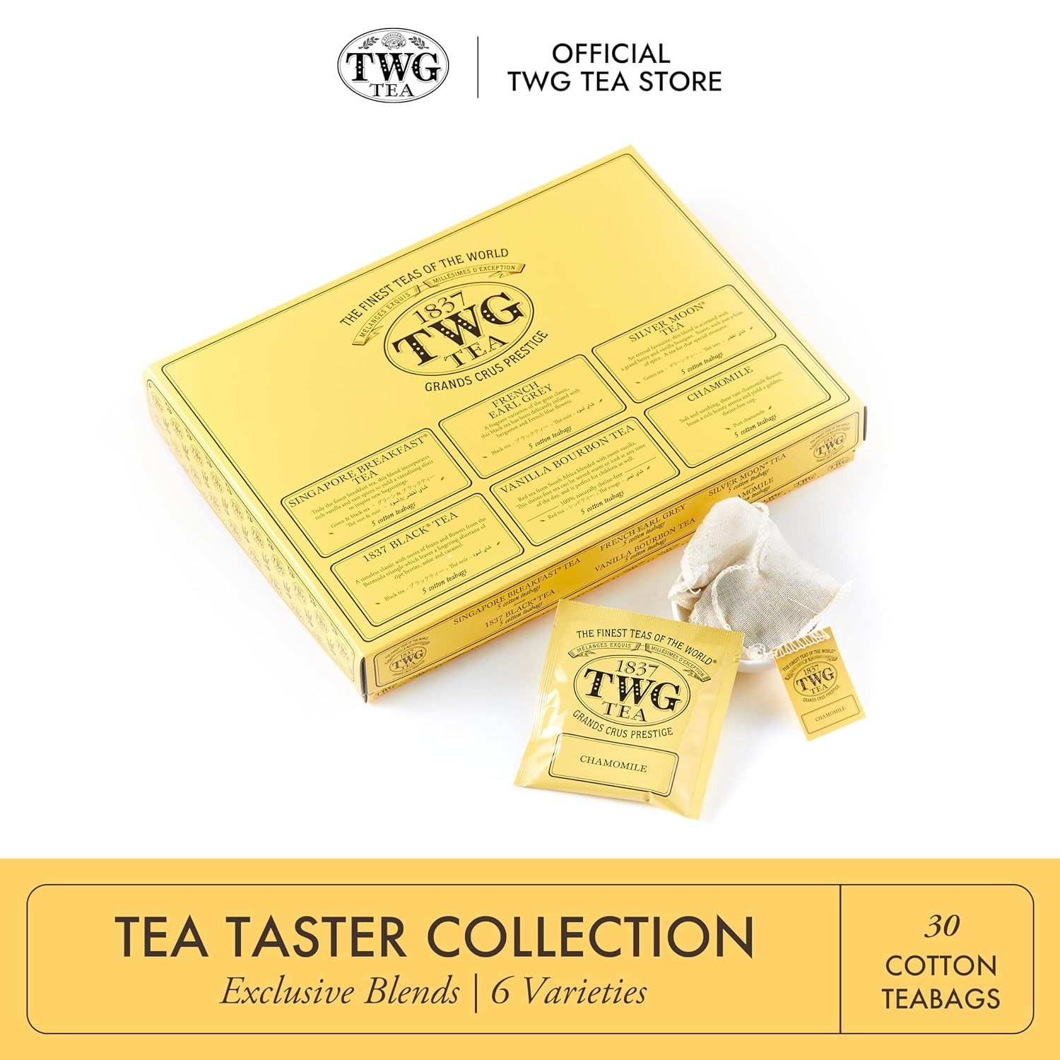 TWG Tea Taster Selection Gift Set with 6 Exclusive Blends
