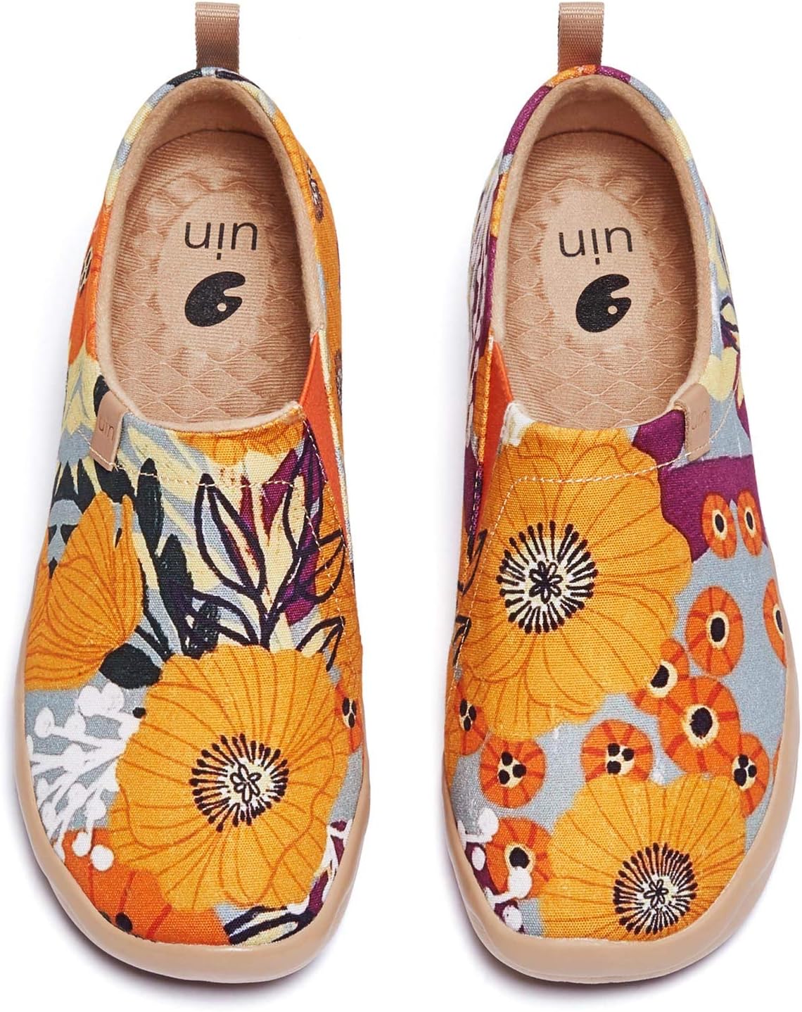 UIN Women's Artistic Slip-On Shoes for Vibrant Casual Style
