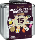 Mexican Train Dominoes Set Double 15 - Complete Family Game Set