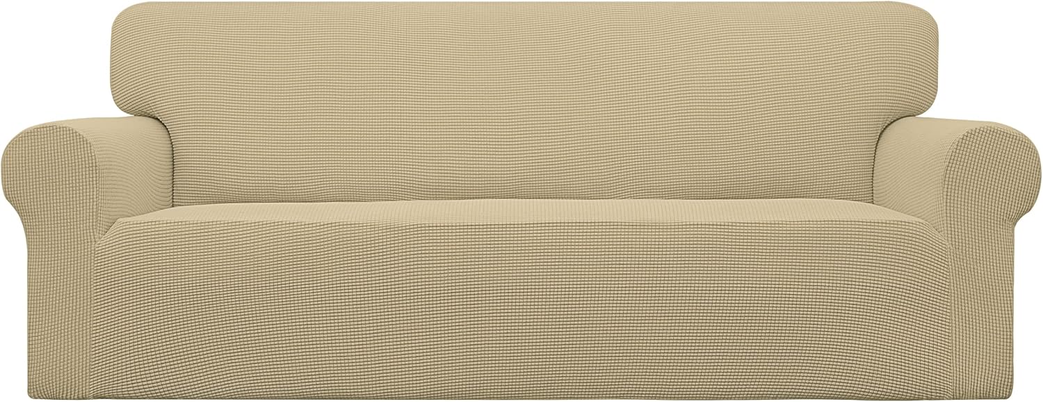 Easy-Going Stretch Sofa Slipcover for Kids and Pets, Beige