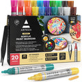 ARTEZA Acrylic Paint Markers Set of 20 for Creative Projects
