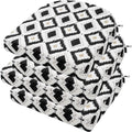 Outdoor Chair Cushions Set of 4 17 x 17 x 3 in - Thick Waterproof Pads