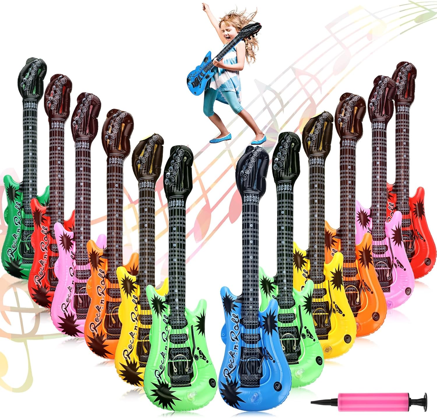 Inflatable Rock Star Guitars - 80s 90s Party Fun!