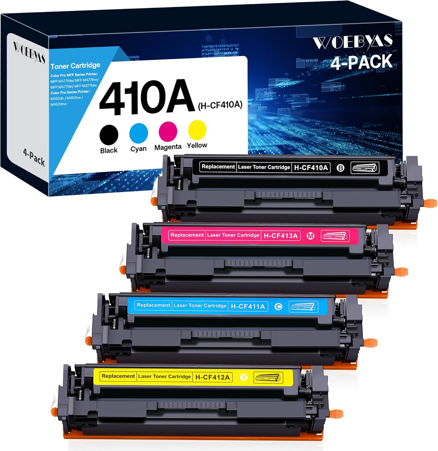 410A Compatible Toner Cartridges for HP Color LaserJet Printers