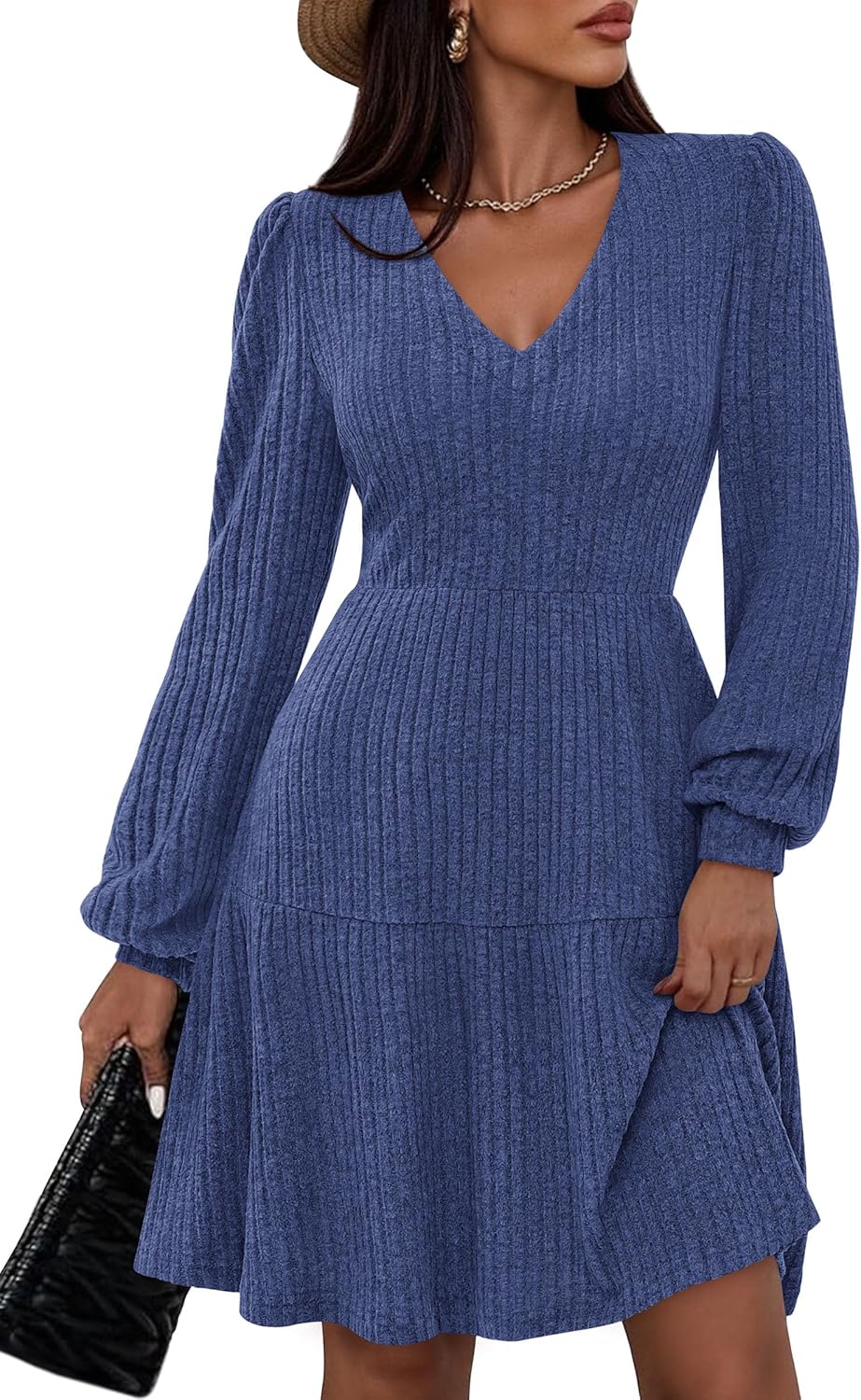 PRETTYGARDEN Womens Sweater Dress for Fall 2025 with Pockets
