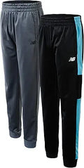 New Balance Boys' Athletic Sweatpants 2 Pack - Durable Active Joggers