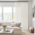 105 in Long Pinch Pleat Linen Curtains - Textured Light Filtering