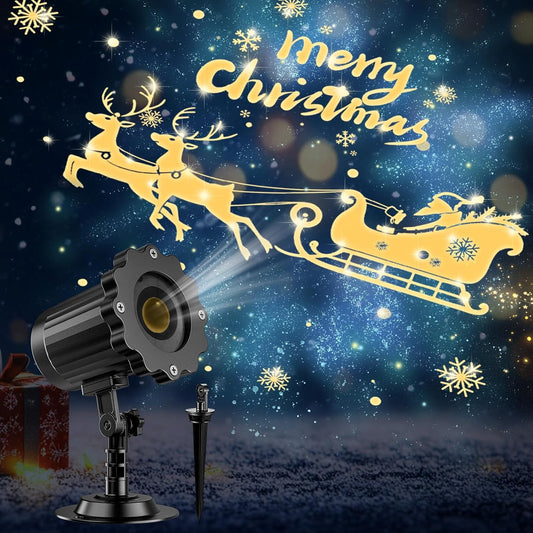 2024 Upgrade Santa Christmas Projector - Festive 3D Display!