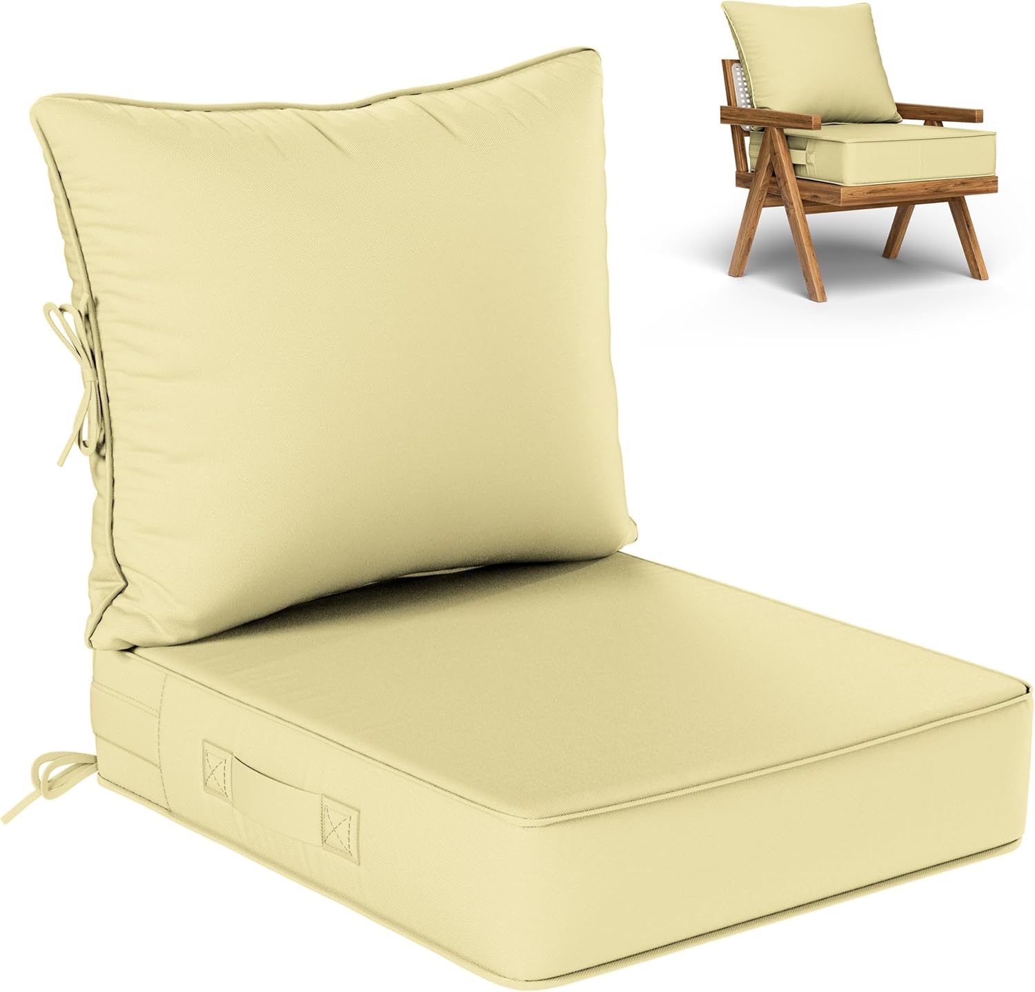 Outdoor Seat Cushion Set for Comfortable Patio Furniture Use