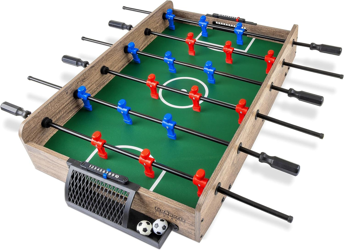 GoSports 32 Inch Tabletop Foosball Game Set for Family Fun