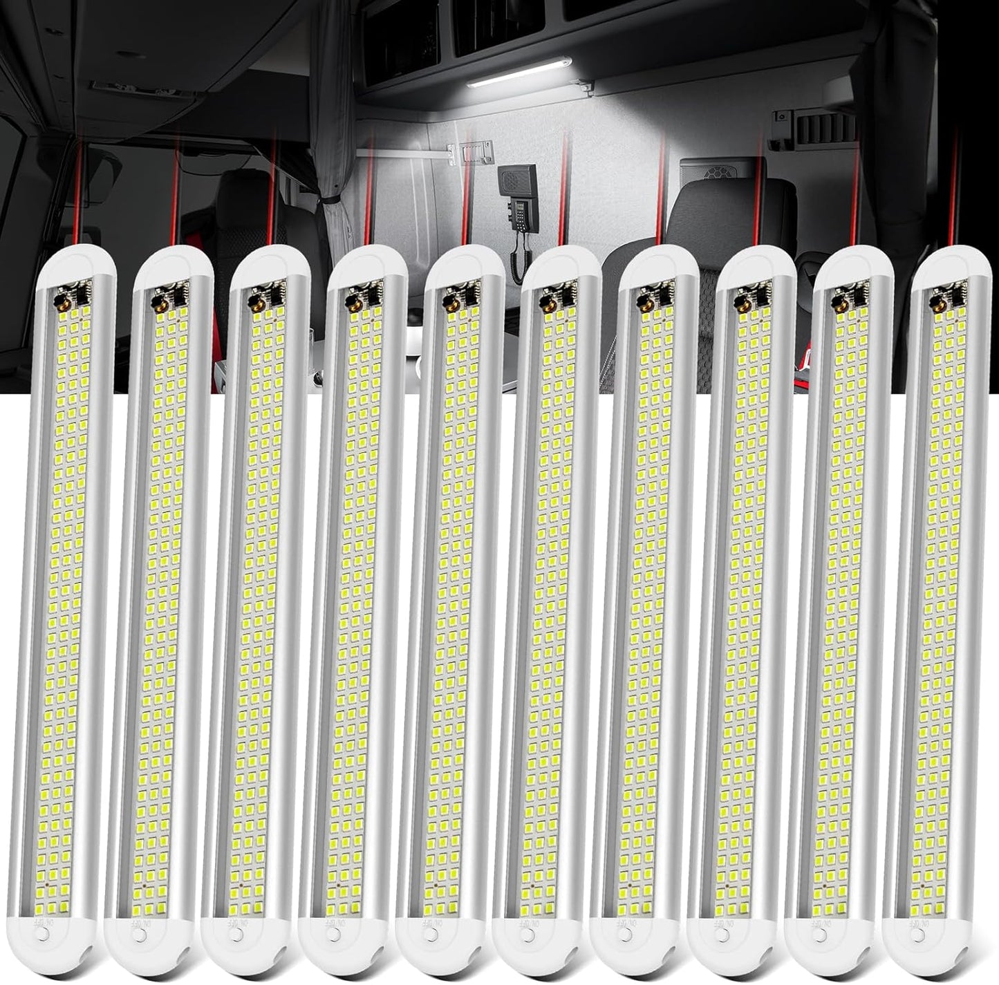 12v LED Interior Light Bar for Trailers, RVs, and More