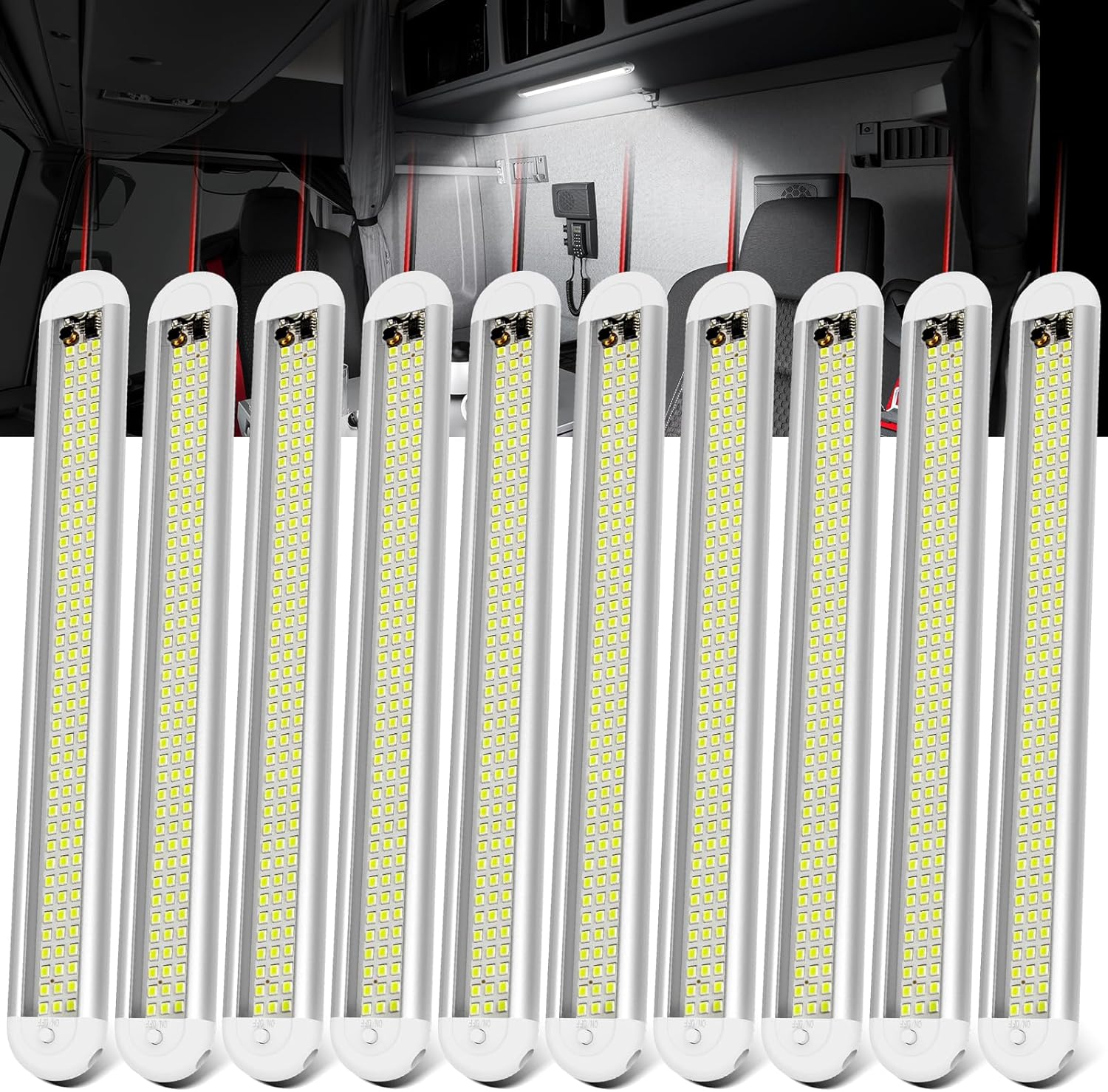 12v LED Interior Light Bar for Trailers, RVs, and More