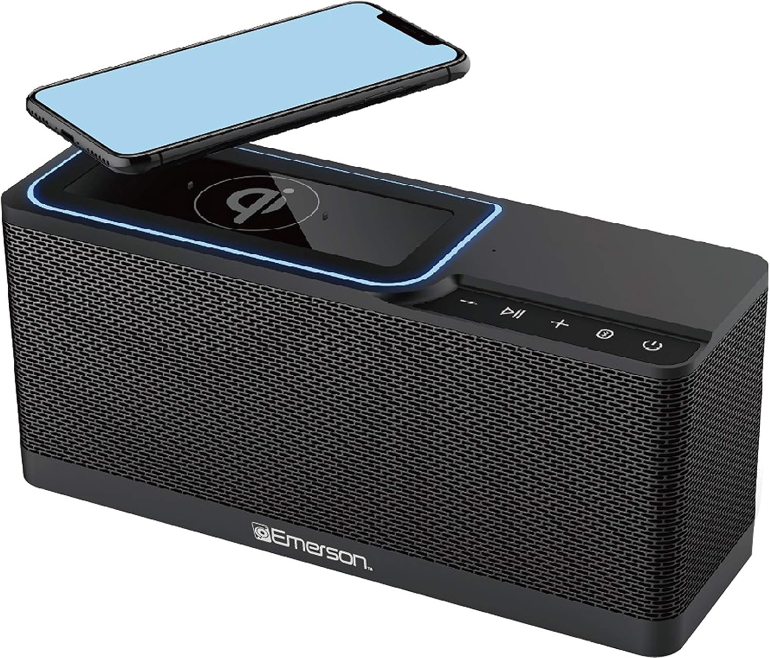 Emerson ER-BTW100: Portable Bluetooth Speaker with QI Wireless Charging