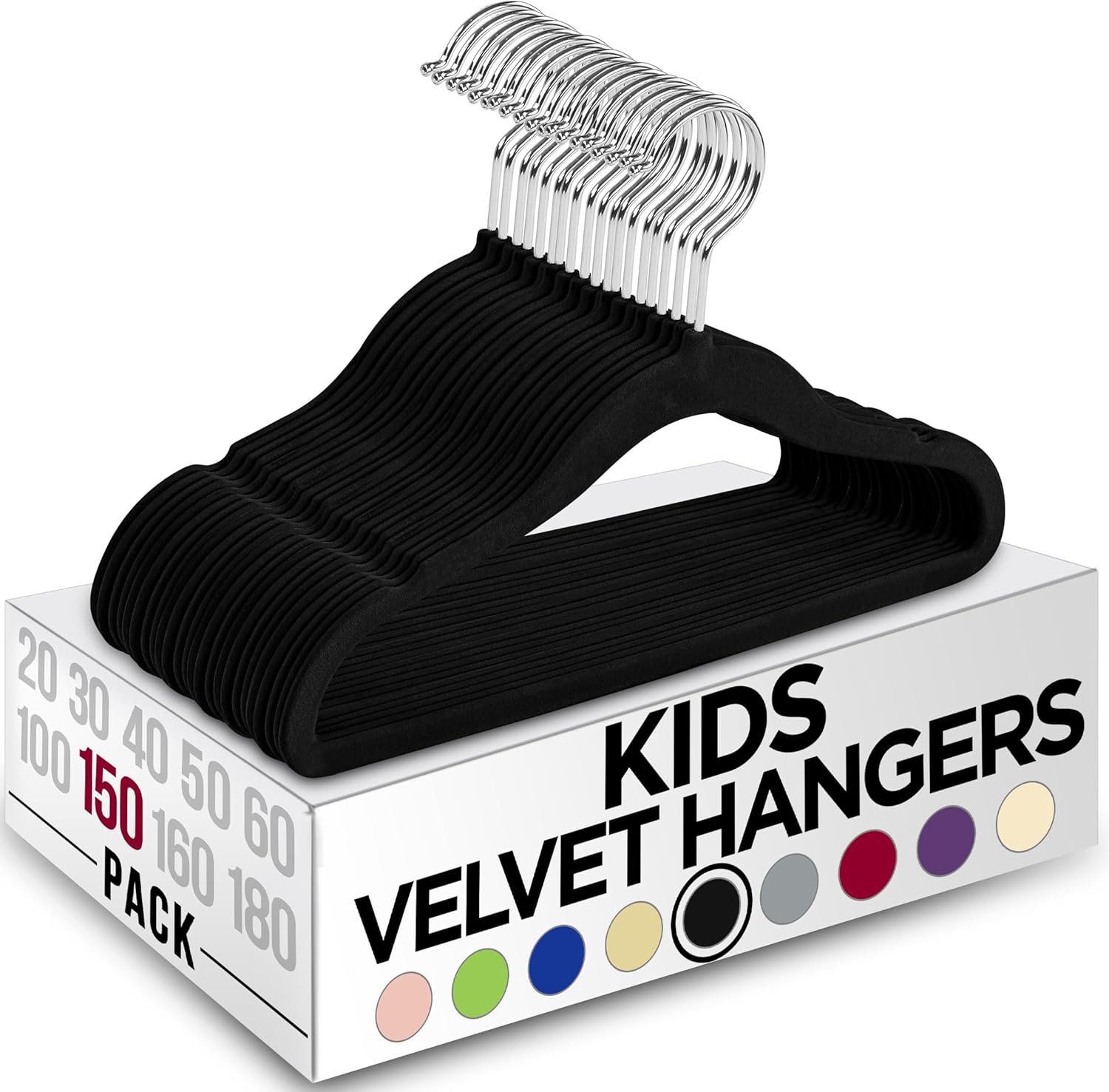 Utopia Home Kids Hangers Velvet - Non-Slip Durable Baby Hangers