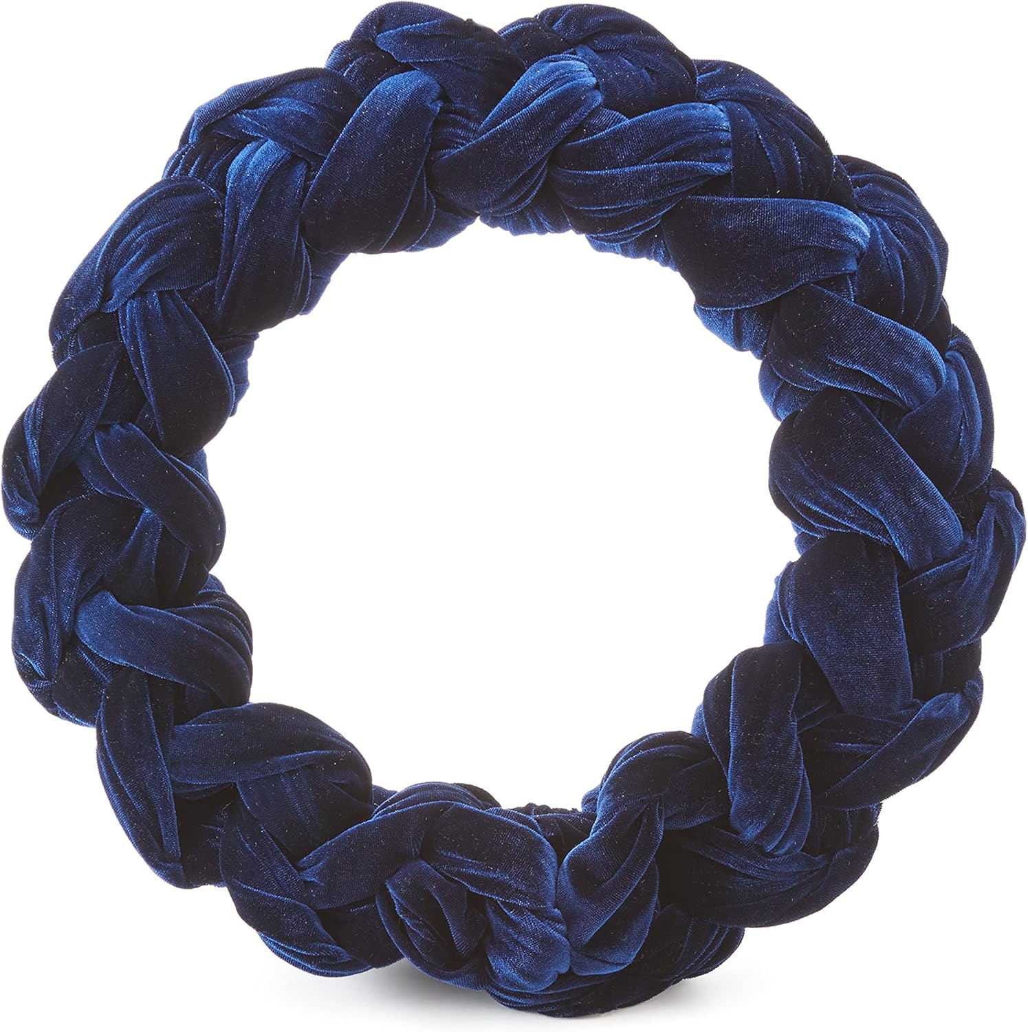 Navy Velvet Wreath for Cozy Modern Home Decor and Weddings