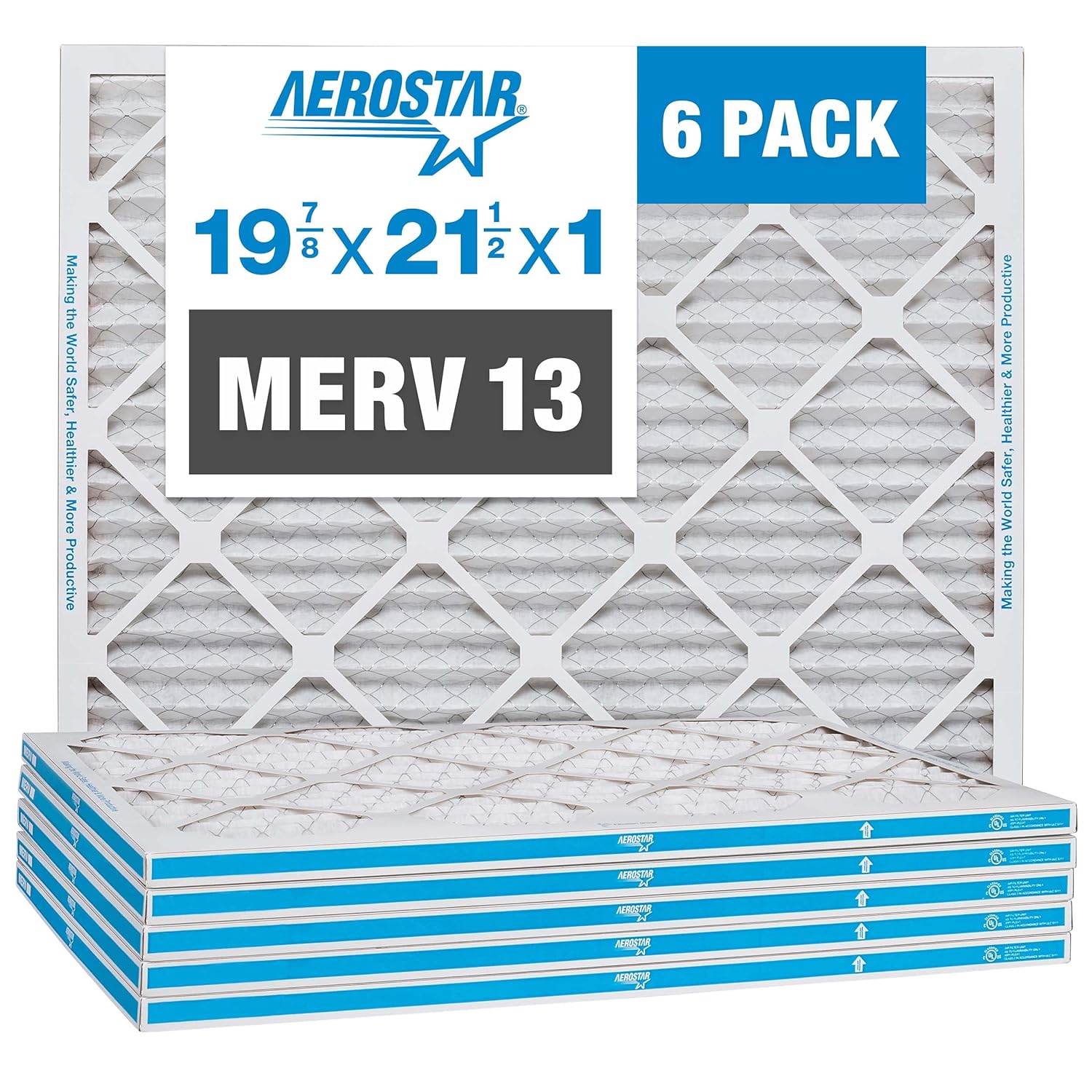 Aerostar 19.875x21.5x1 MERV 13 Filters for Cleaner Air Quality