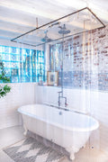 PEVA Shower Curtain Liner 72 in x 72 in - Clear, Durable 9 Gauge