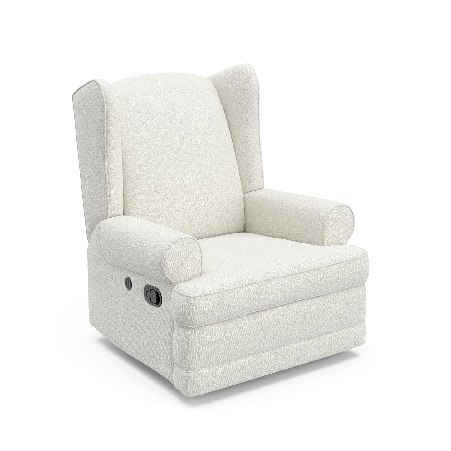 STORKCRAFT Serenity Glider - Elegant Comfort & USB Charging