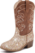 Stylish Youth Cowgirl Boots for Girls - Mid Calf Cowboy Design