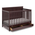 Graco Hadley 5-in-1 Convertible Crib with Drawer (Espresso)
