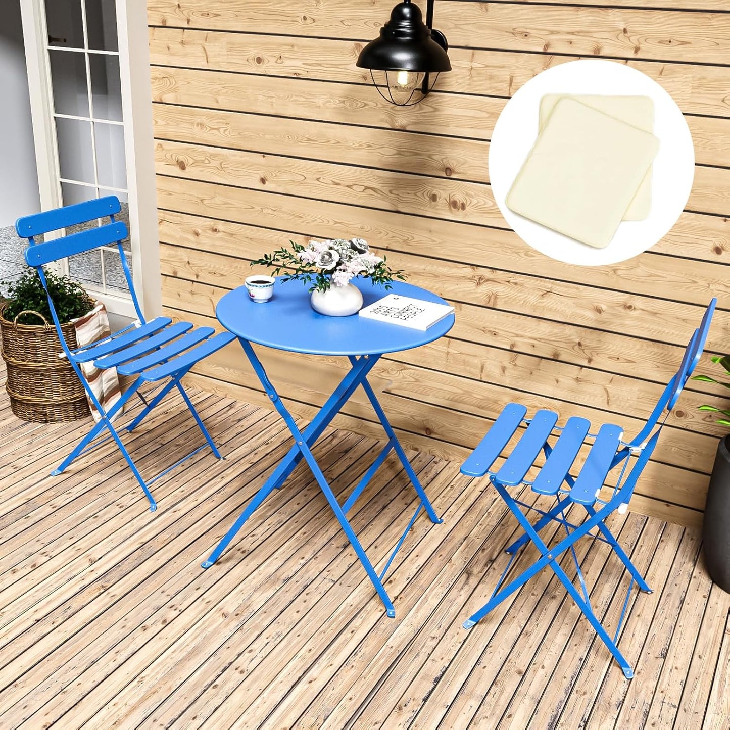 TQKVIPI Patio Bistro Set: Stylish Outdoor Furniture