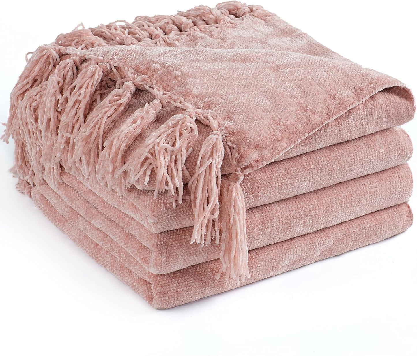 Chenille Throw Blanket for Couch 60in X 80in Soft Cozy Decor