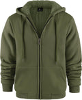 GEEK LIGHTING Hoodies for Men Full Zip Sherpa Lined - Heavyweight