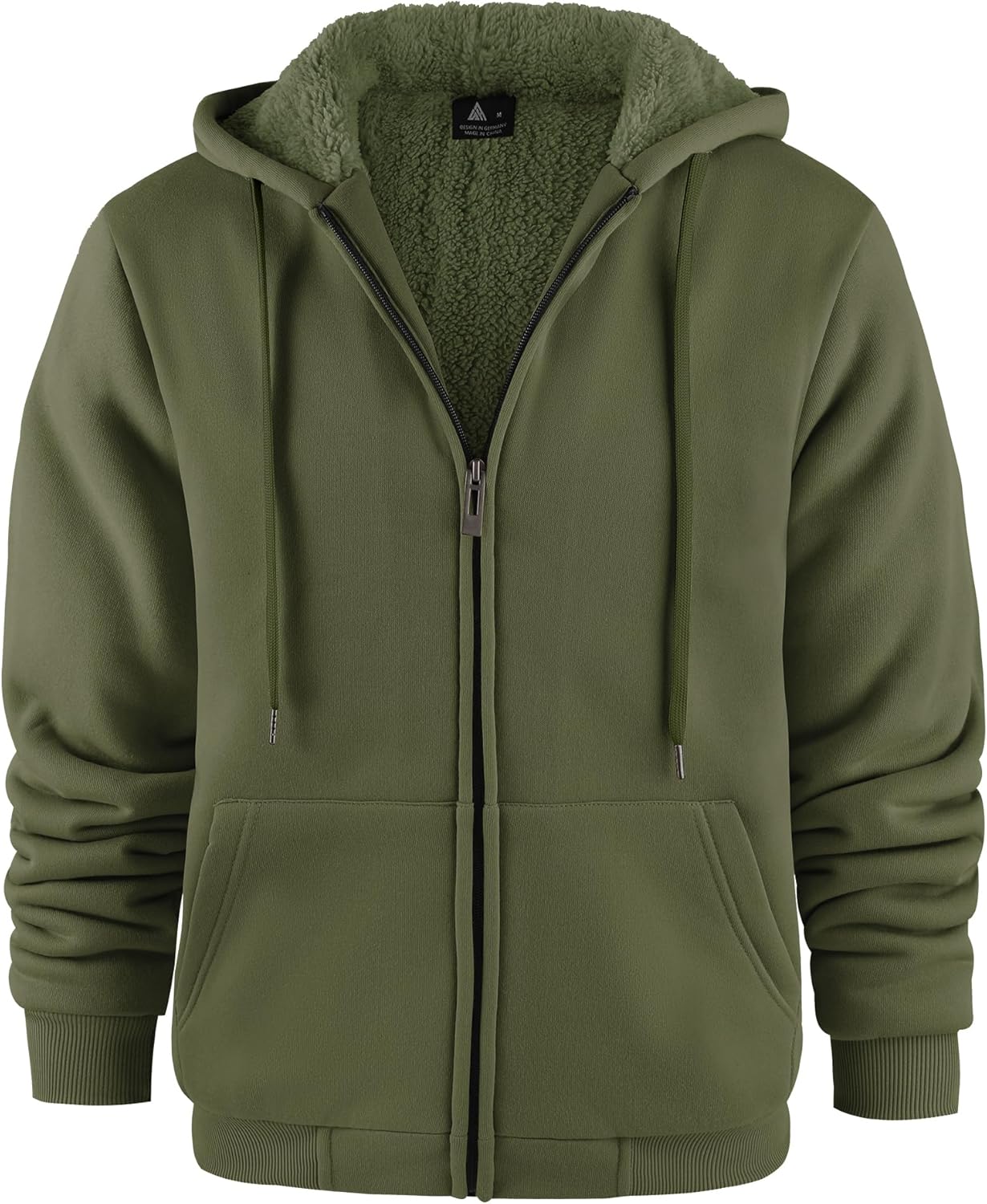 GEEK LIGHTING Heavyweight Fleece Sweatshirt for Men - Full Zip Up