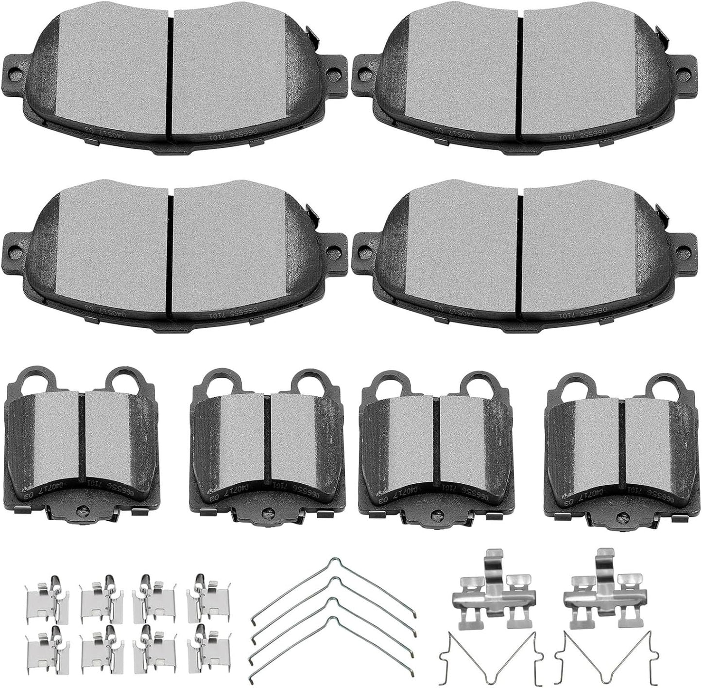 SCITOO Ceramic Disc Brake Pad Set for Lexus Models 1998-2010