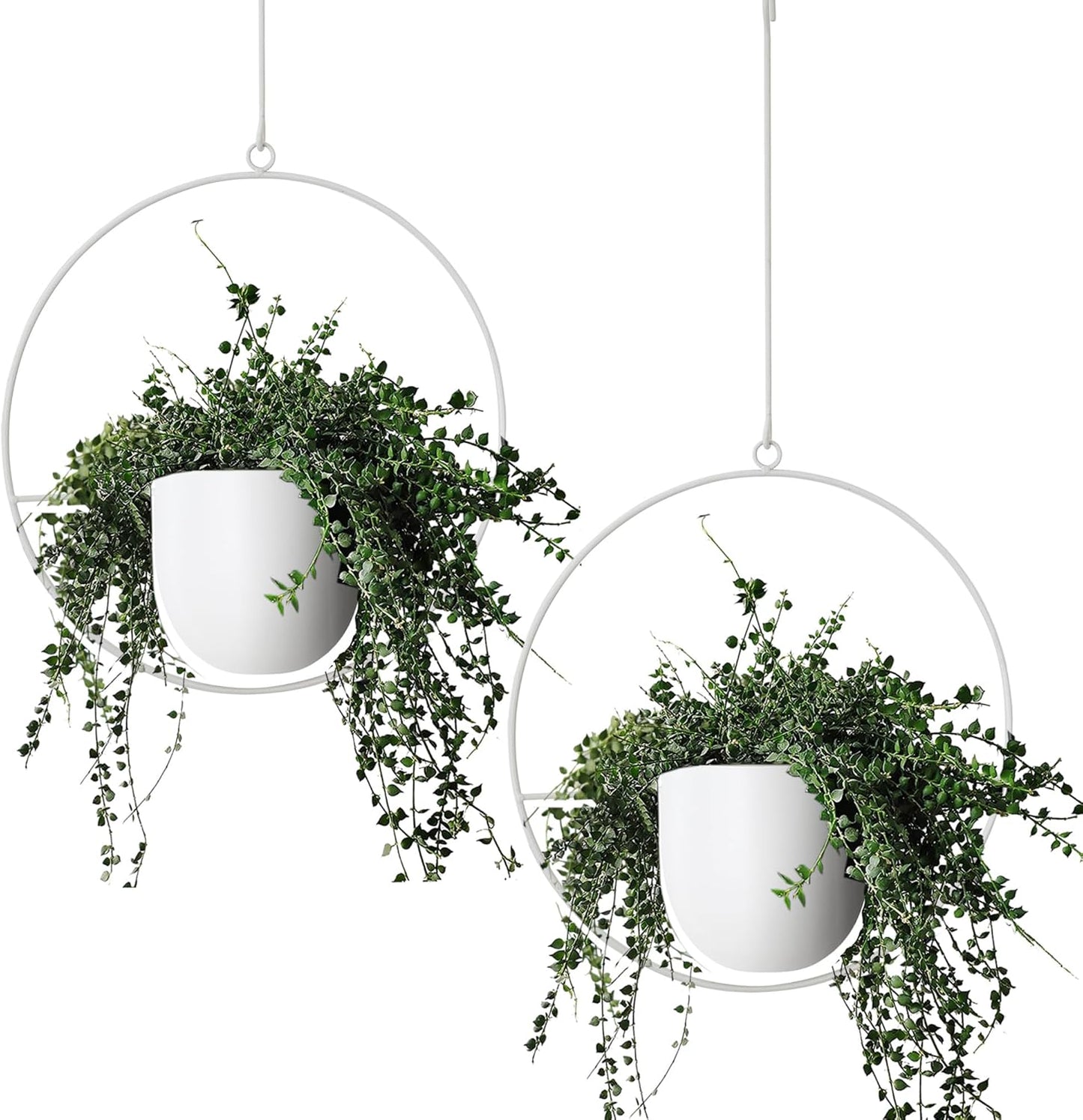 Modern Metal Hanging Planters for Indoor Outdoor Plants Decor