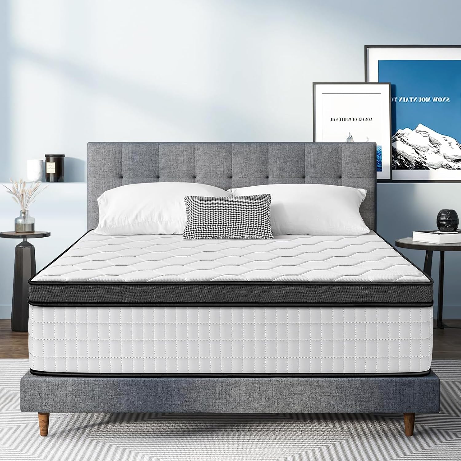 10 Inch Queen Size Mattress with Ultra Comfort Foam Hybrid Design