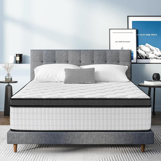 10 Inch Queen Size Mattress with Ultra Comfort Foam Hybrid Design