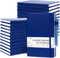 Feela 24 Pack Journal Notebook for Work and School - Navy A5 Set
