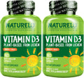 NATURELO Vitamin D 5000 IU Plant Based D3 - High Potency Vegan