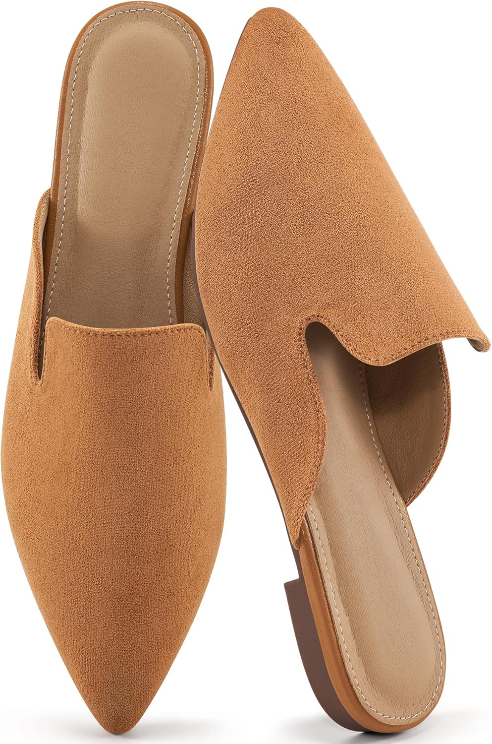 Ecetana Womens Mules Flats 2025 Stylish Slip On Work Shoes