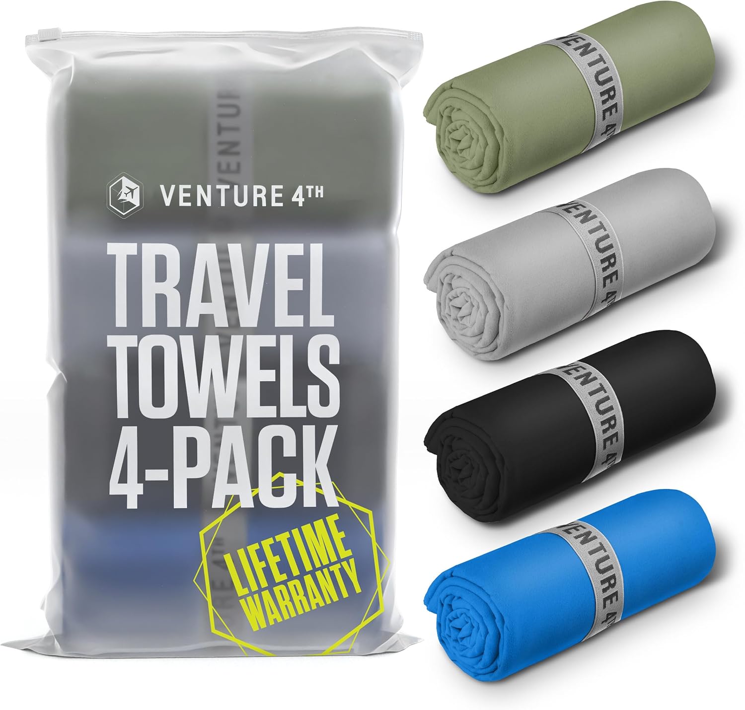 Quick Dry Microfiber Travel Towels for Camping and Gym Use