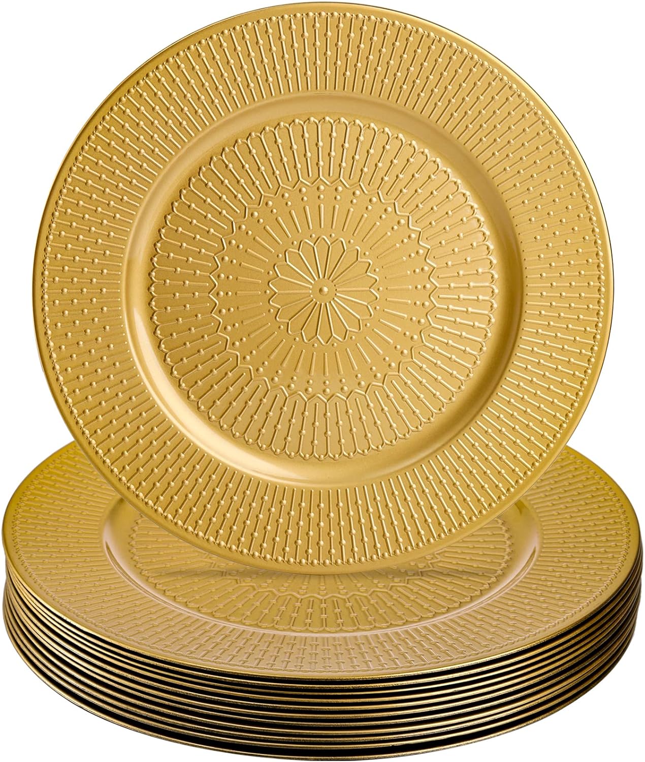 Sparkle Your Table: 12 Gold Charger Plates