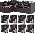 8Pcs Stretch Patio Cushion Covers Coconut Forest - Replace & Refresh