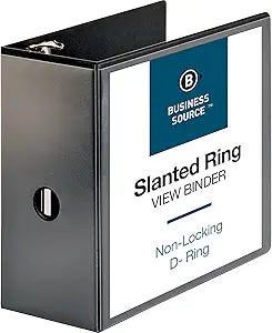 Business Source Basic D-Ring View Binders for Easy Customization