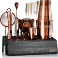 BARE BARREL Mixology Bartender Kit Bar Set - Complete 14-Piece Home