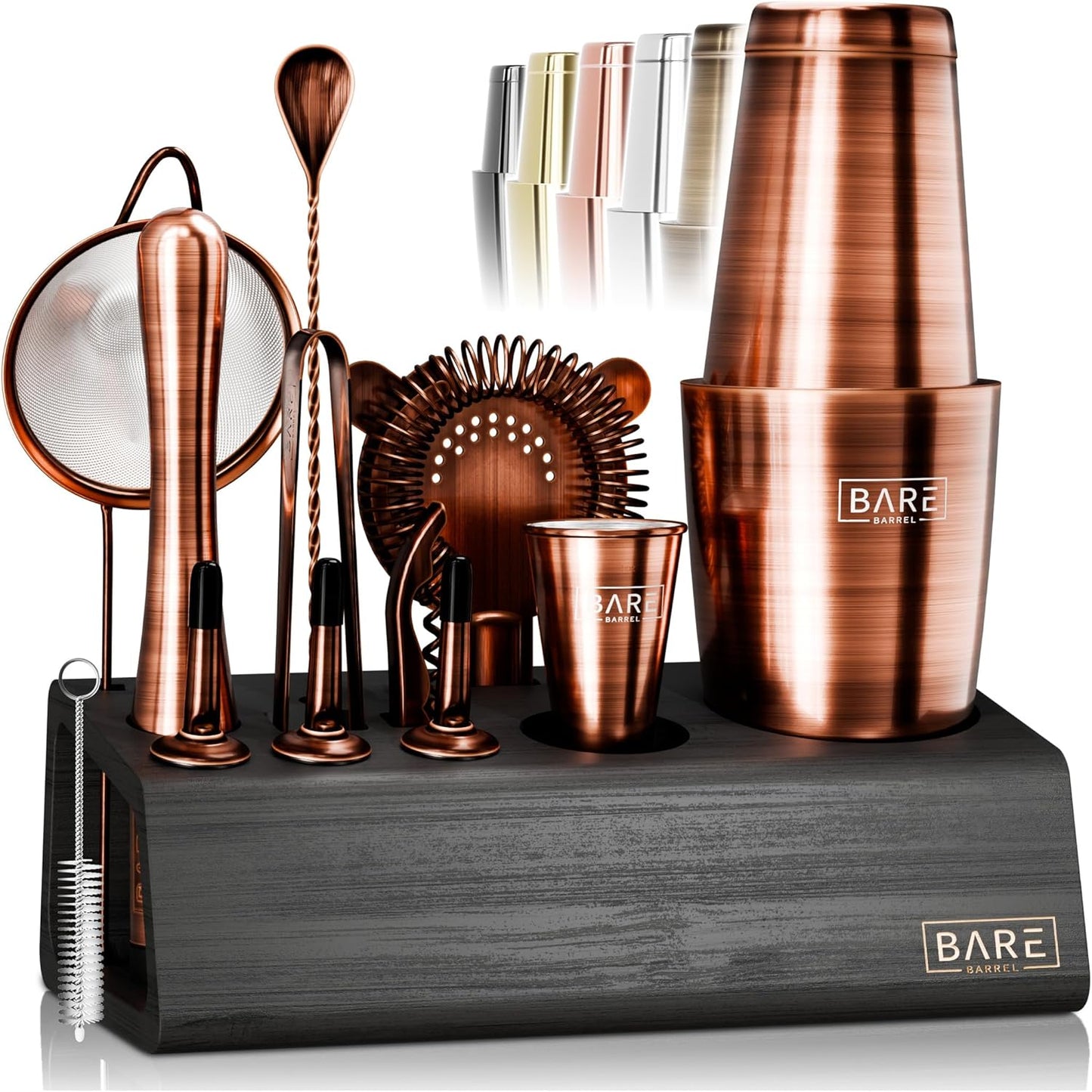 BARE BARREL Mixology Bartender Kit for Home Cocktail Enthusiasts