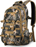 600D Waterproof Hunting Backpack for Men, 30L Camo Pack - Stealth
