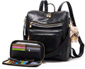 Soperwillton Women Backpack Purse Multipurpose Design - Roomy