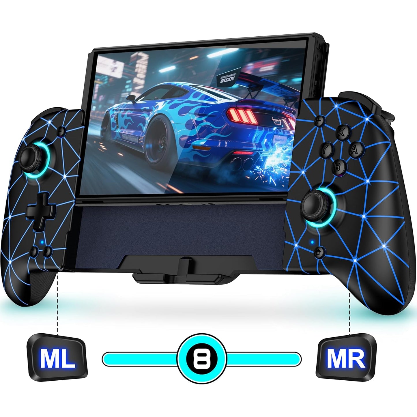 Hall Effect Joystick Controller for Nintendo Switch - Wireless Joypad