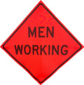 OrangeGear 48 x 48 Safety Orange Mesh Rollup Sign - MUTCD TTC