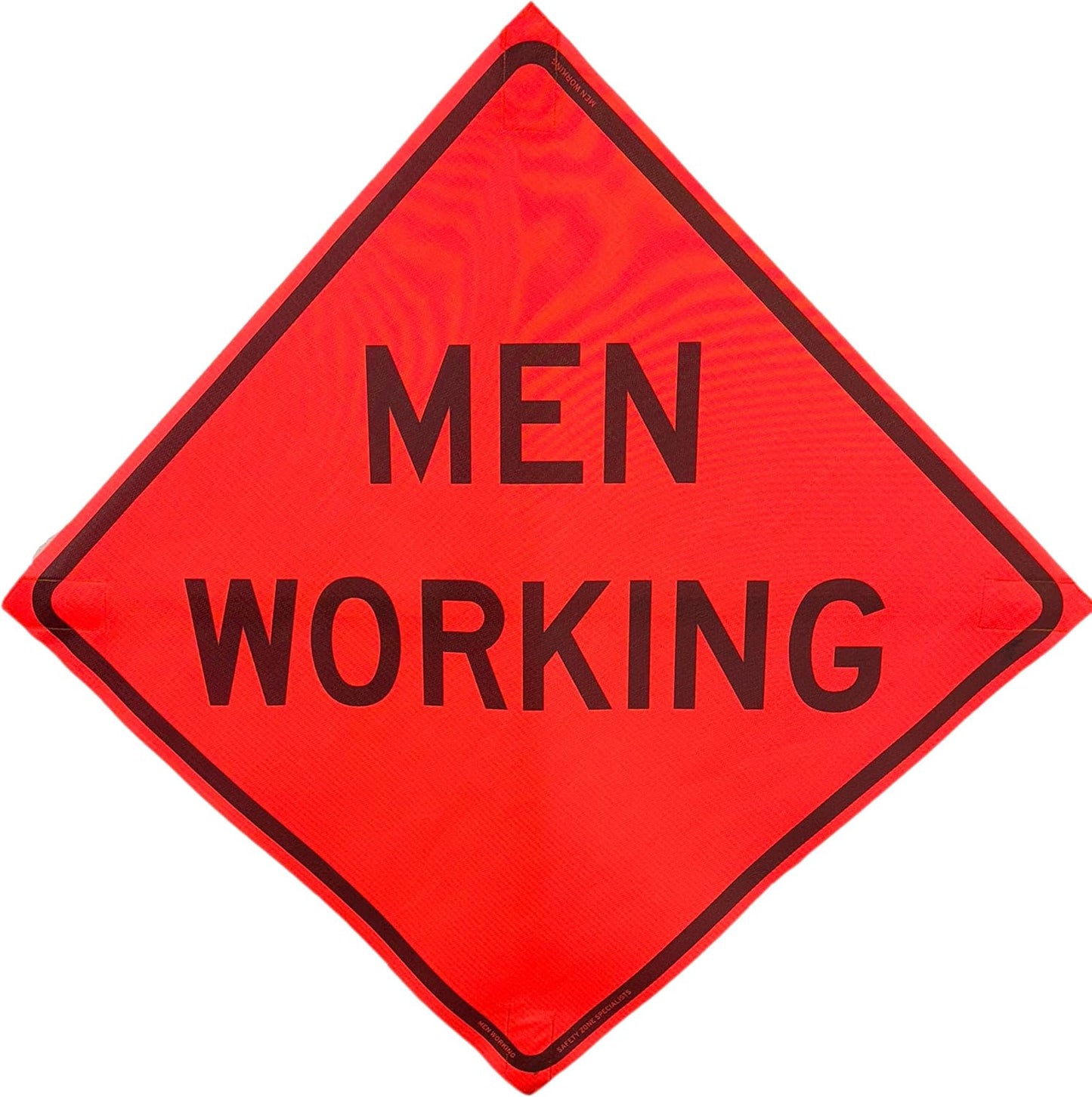 48 x 48 MUTCD Compliant Safety Orange Mesh Traffic Control Signs