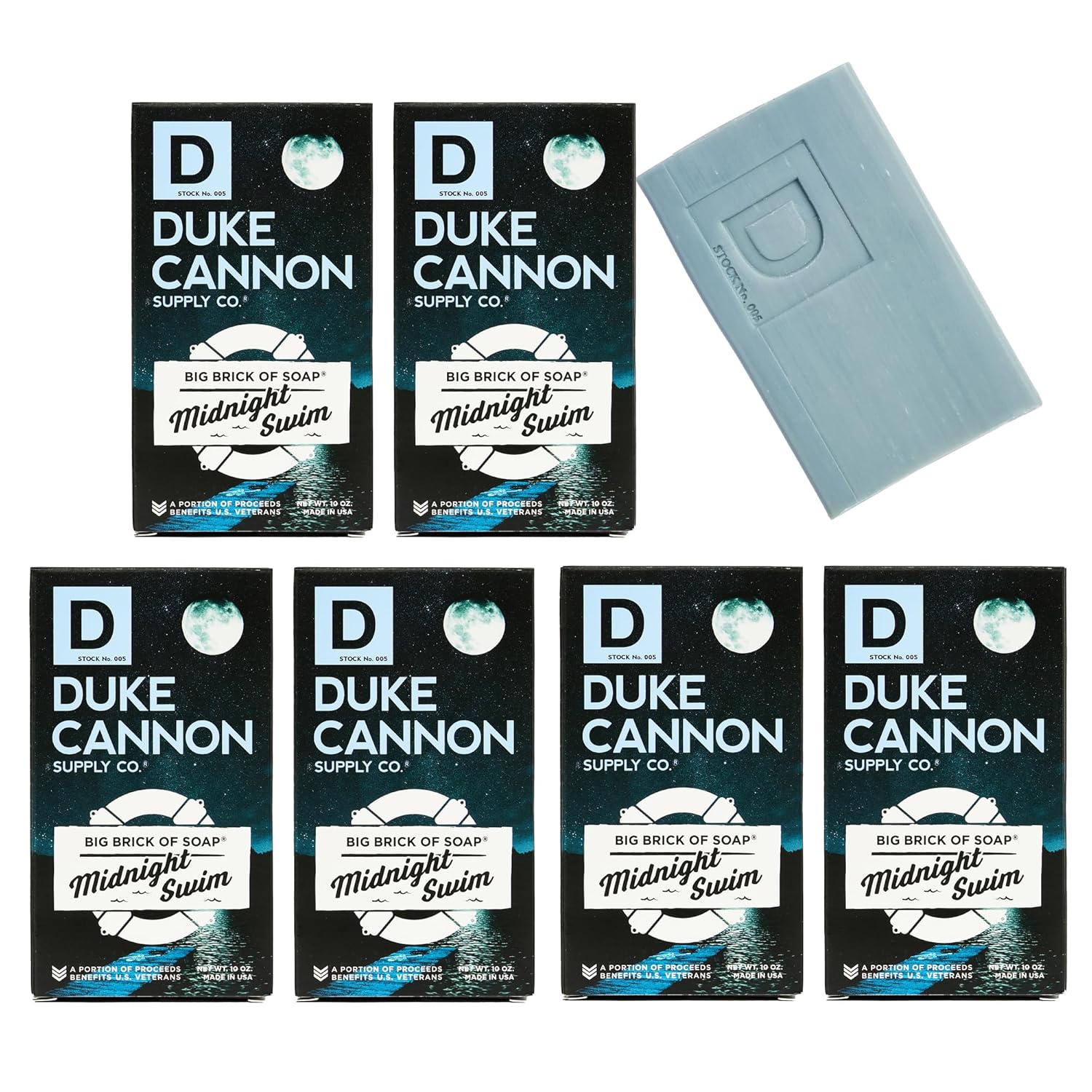 Duke Cannon Big Brick of Soap Midnight Swim - Refreshing Scent